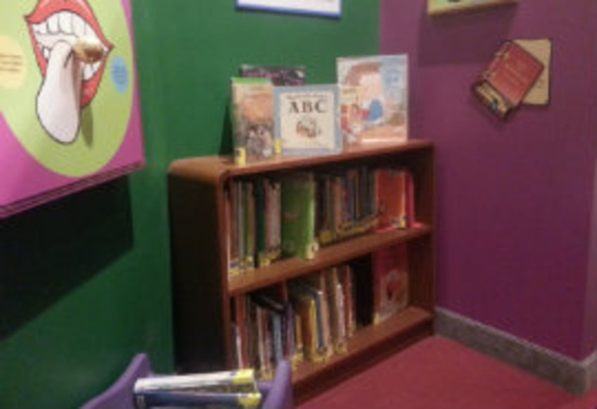 Bookshelves dotted around everywhere...